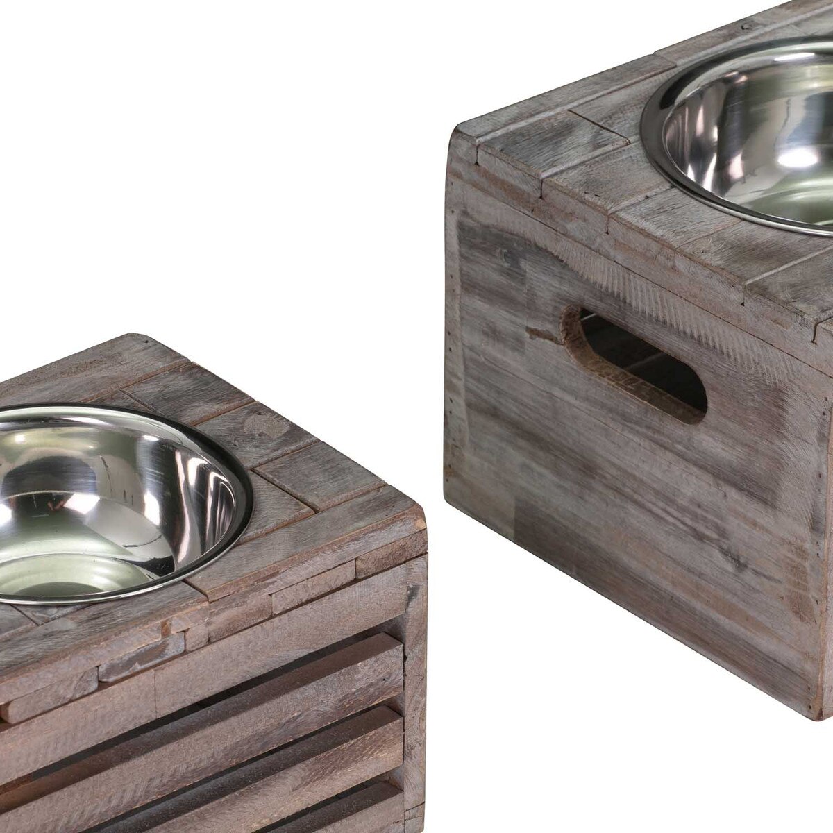 Wooden pet dishes